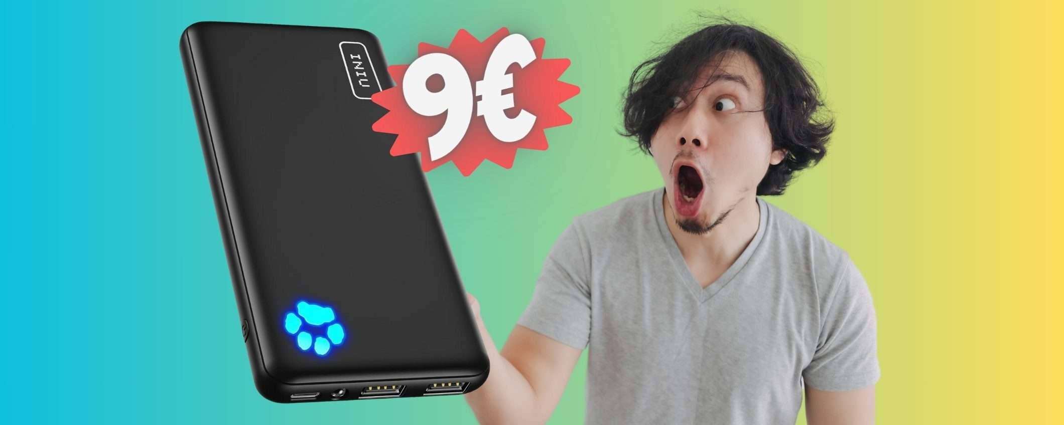 MAXI SCONTO del 55% per questo Power Bank spettacolare, solo 9€ MAXI SCONTO del 55% per questo Power Bank spettacolare, solo 9€