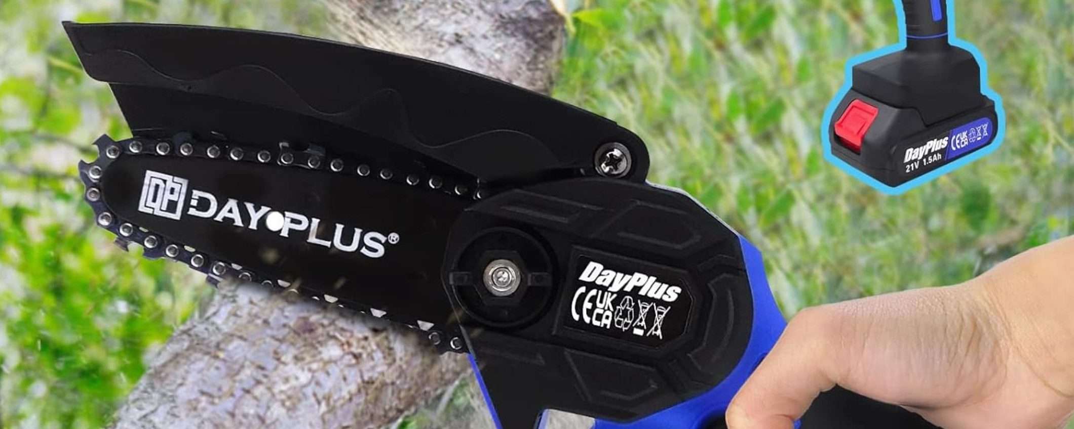 Motosega a batteria a 39€ su Amazon: occasione SHOCK per il fai da te Motosega a batteria a 39€ su Amazon: occasione SHOCK per il fai da te
