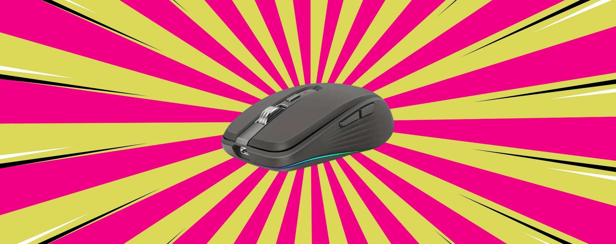 Mouse Wireless con RGB a PREZZO FOLLE su TEMU (16€)