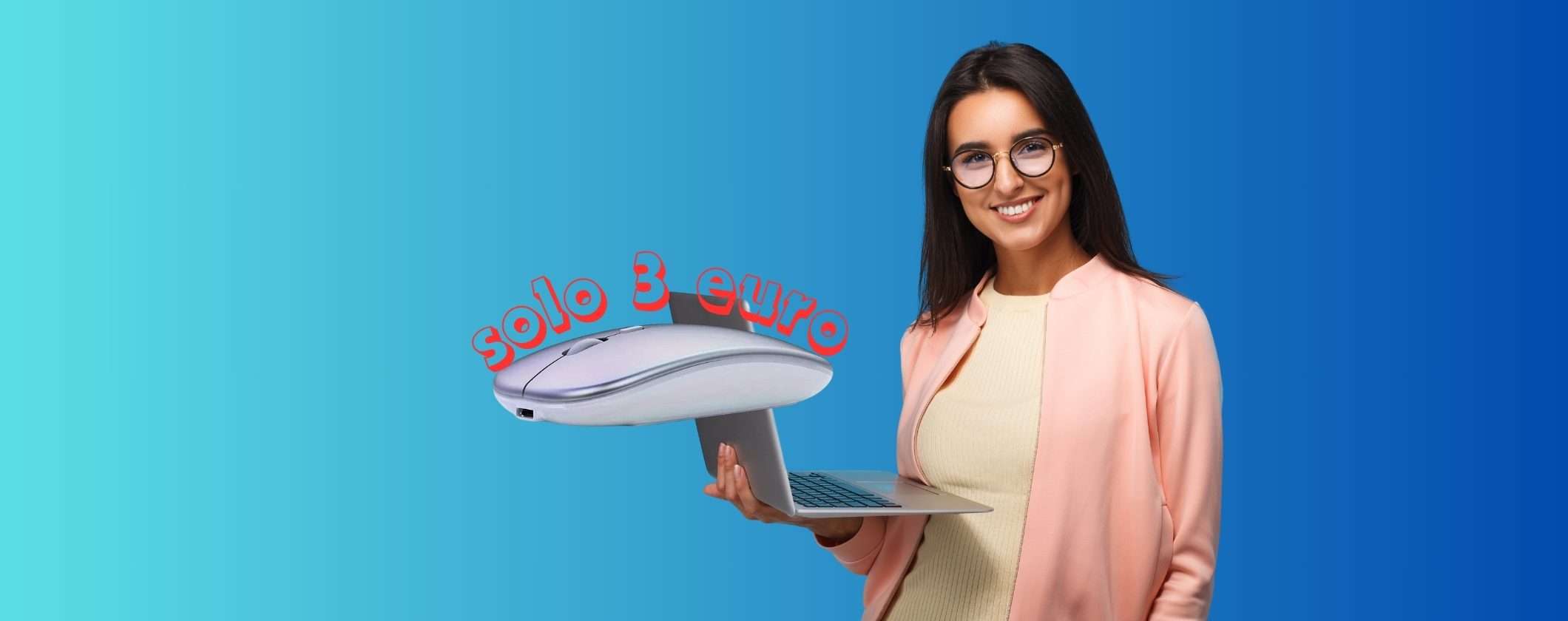 Mouse Wireless RICARICABILE con MENO di 5€ su TEMU Mouse Wireless RICARICABILE con MENO di 5€ su TEMU