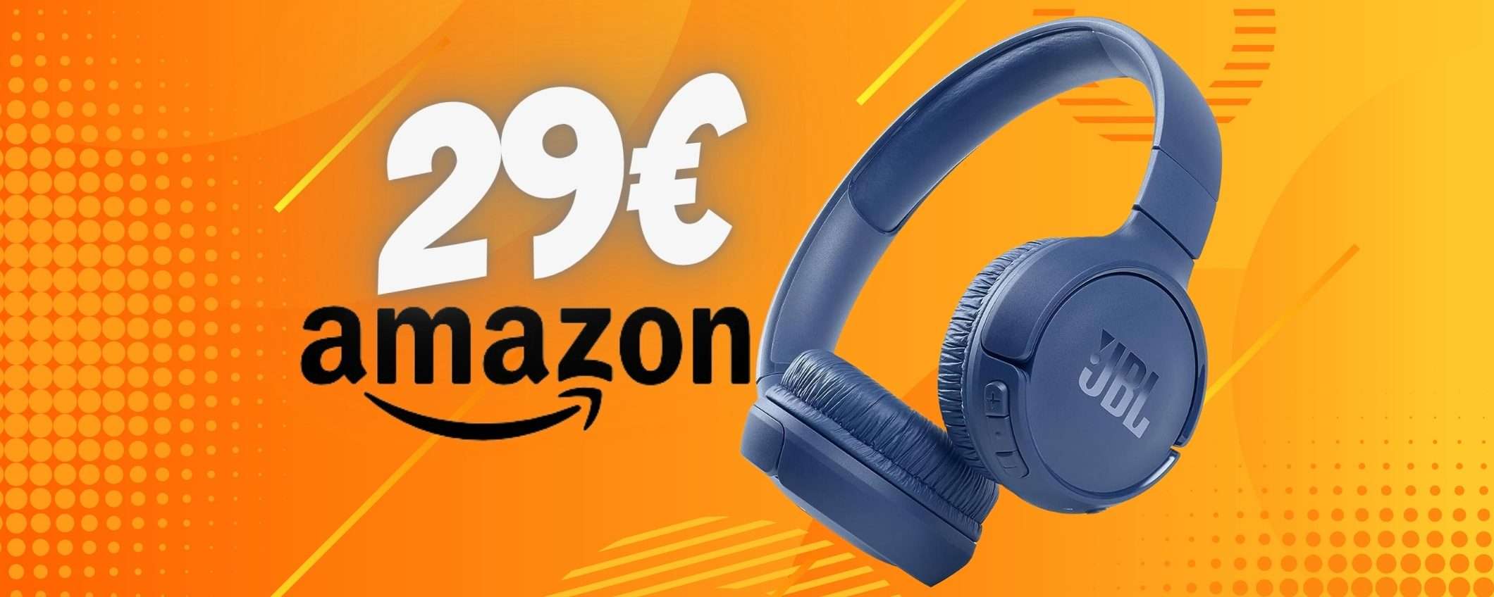 OFFERTA FOLLE di Amazon: solo 29€ per le mitiche JBL Tune 510BT OFFERTA FOLLE di Amazon: solo 29€ per le mitiche JBL Tune 510BT