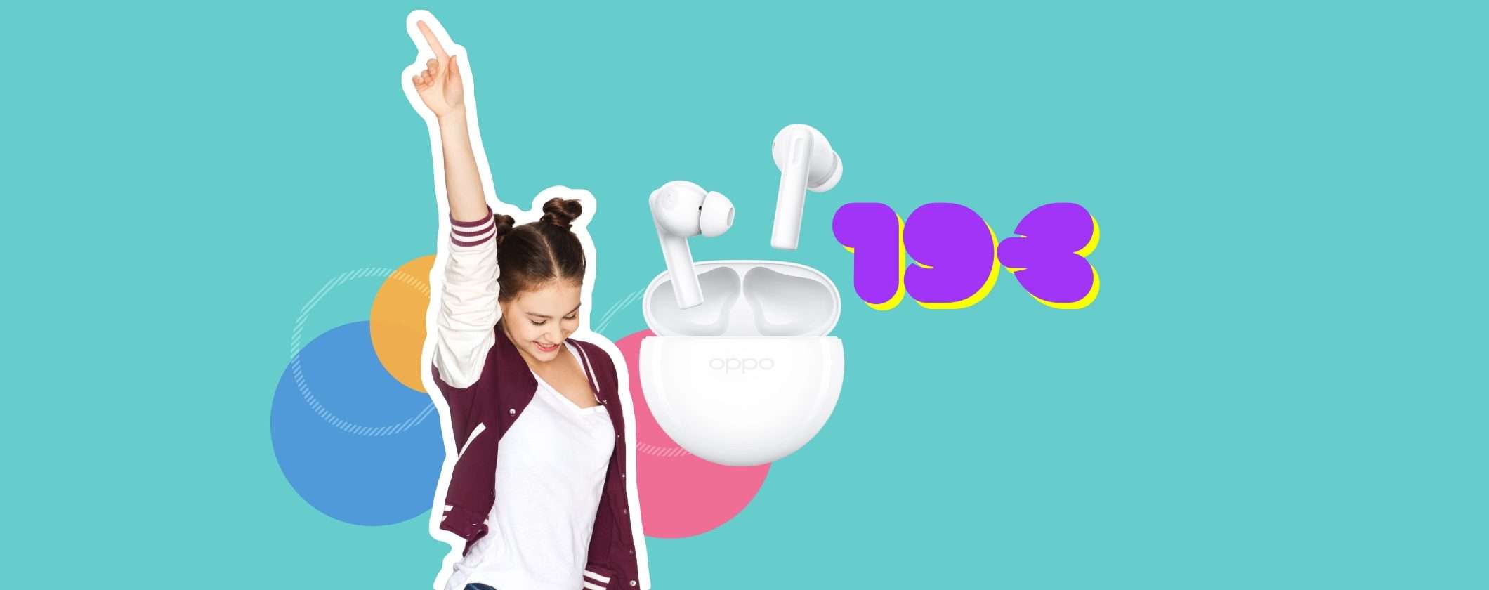 OPPO Enco Buds2: a 19€ sono tutta un'altra musica