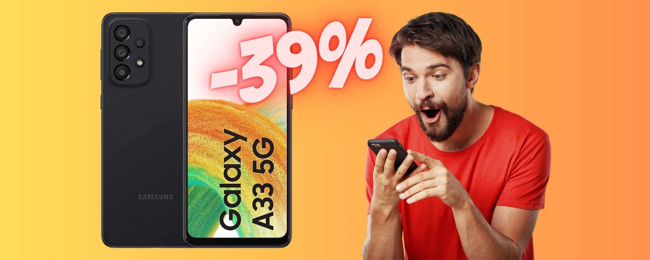 Prezzo BOMBA su Amazon per il mitico Samsung Galaxy A33 5G