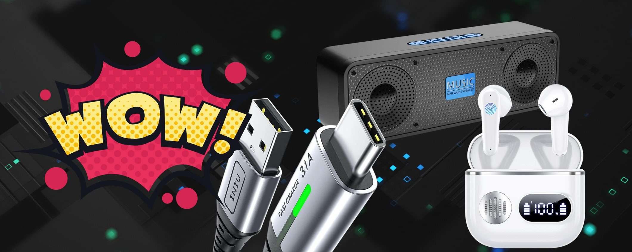 Amazon BANCARELLA TECH pazzesca: una marea di prodotti WOW da 5 a 15€