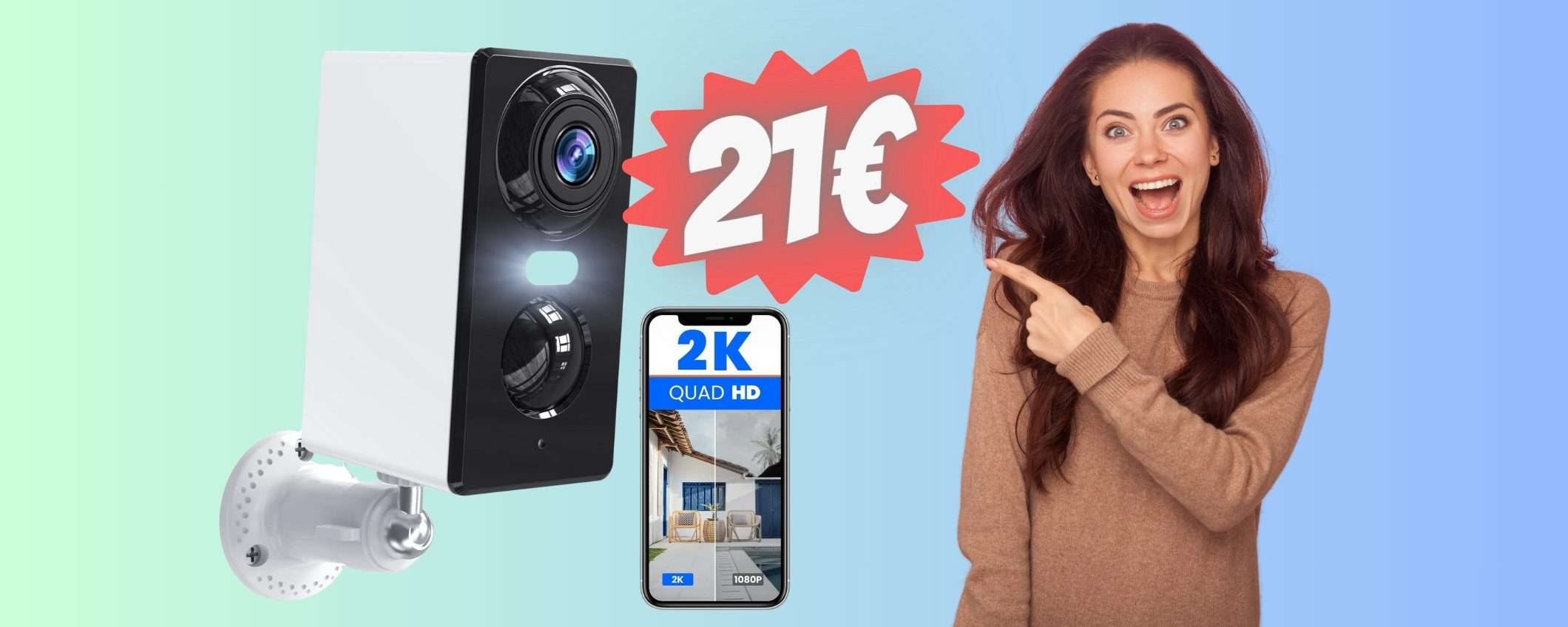 Promo FUORI DI TESTA su Amazon per questa videocamera WiFi (21€) Promo FUORI DI TESTA su Amazon per questa videocamera WiFi (21€)
