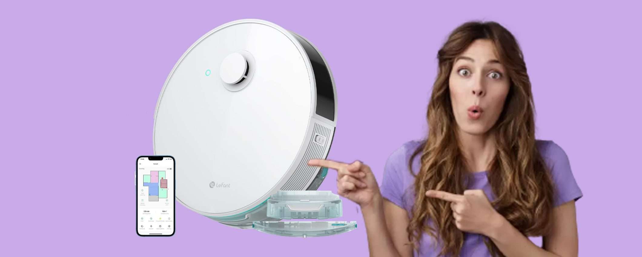 Robot Smart aspira e lava LEFANT N3 oggi tuo al prezzo FOLLE Robot Smart aspira e lava LEFANT N3 oggi tuo al prezzo FOLLE