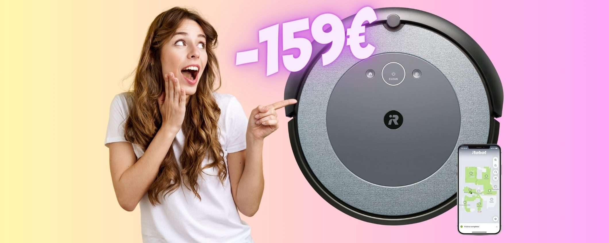 Robot aspirapolvere iRobot Roomba i3 tuo a 59€ al mese senza interessi Robot aspirapolvere iRobot Roomba i3 tuo a 59€ al mese senza interessi