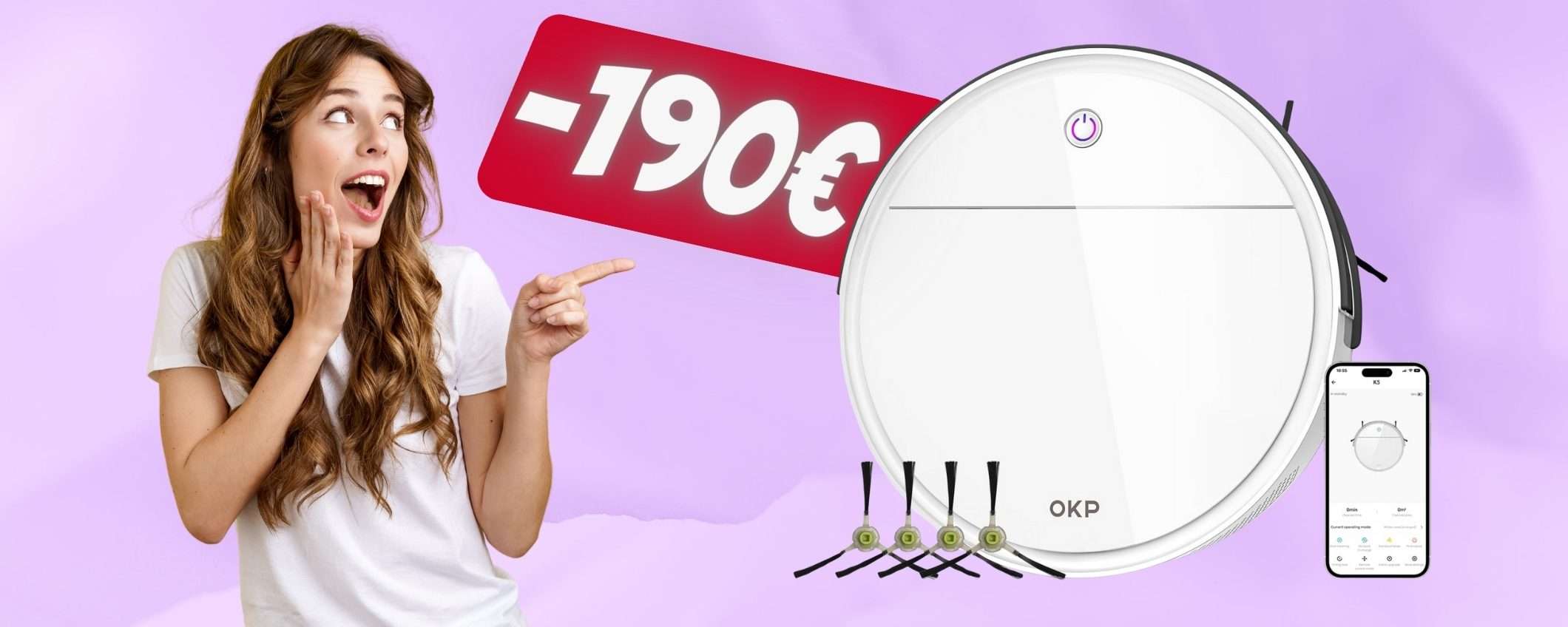 Robot aspirapolvere MERAVIGLIOSO in DOPPIO SCONTO (109€) Robot aspirapolvere MERAVIGLIOSO in DOPPIO SCONTO (109€)