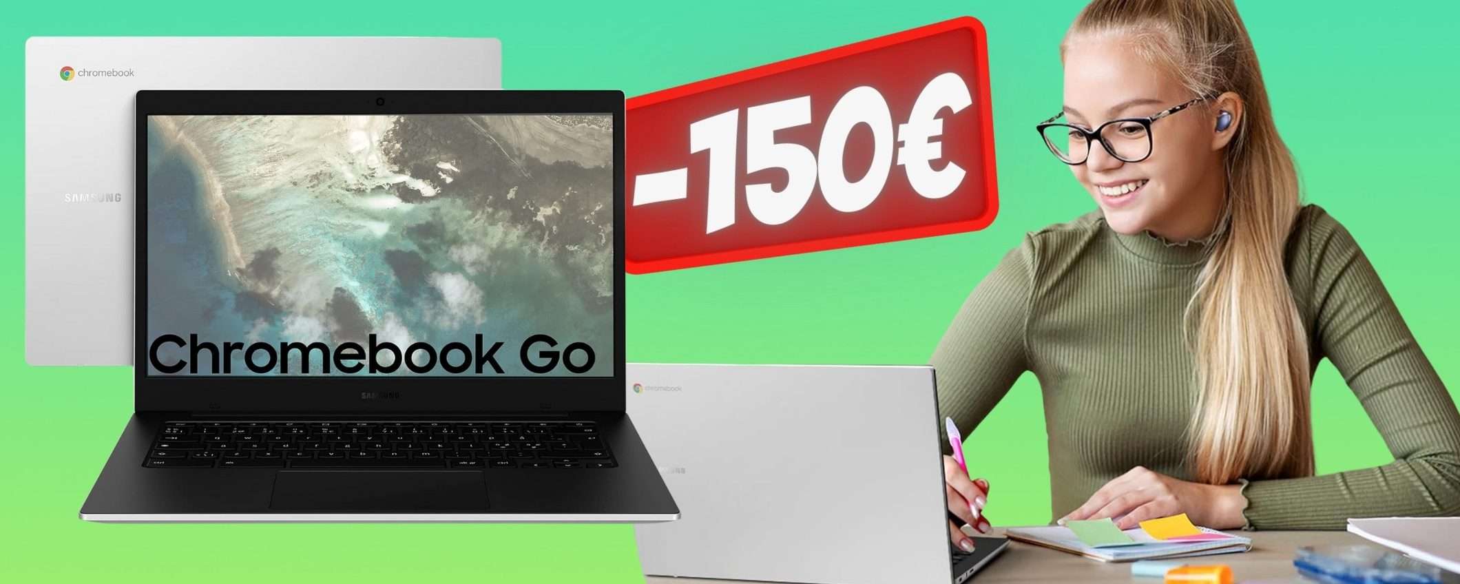 Samsung Galaxy Chromebook Go da 14 Samsung Galaxy Chromebook Go da 14