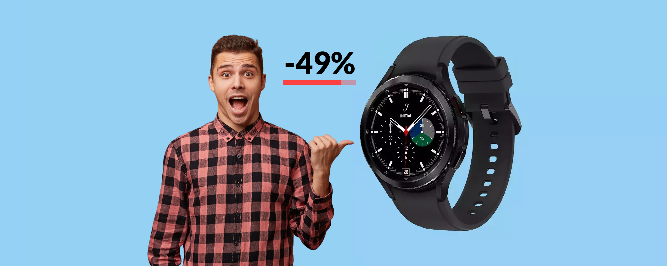Samsung Galaxy Watch 4 Classic oggi è tuo a quasi METÀ prezzo