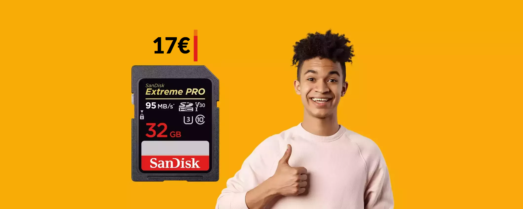 Scheda SD 32GB al prezzo più basso di sempre: è un FULMINE