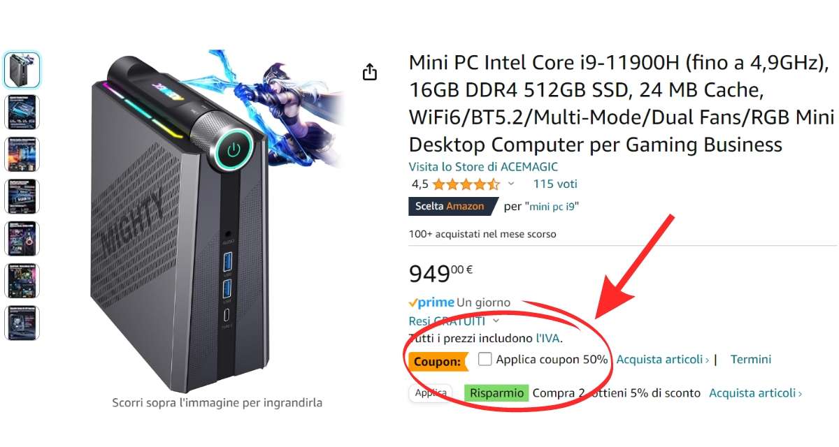sconto-esagerato-mini-pc-intel-core-i9-16-512gb-50-coupon