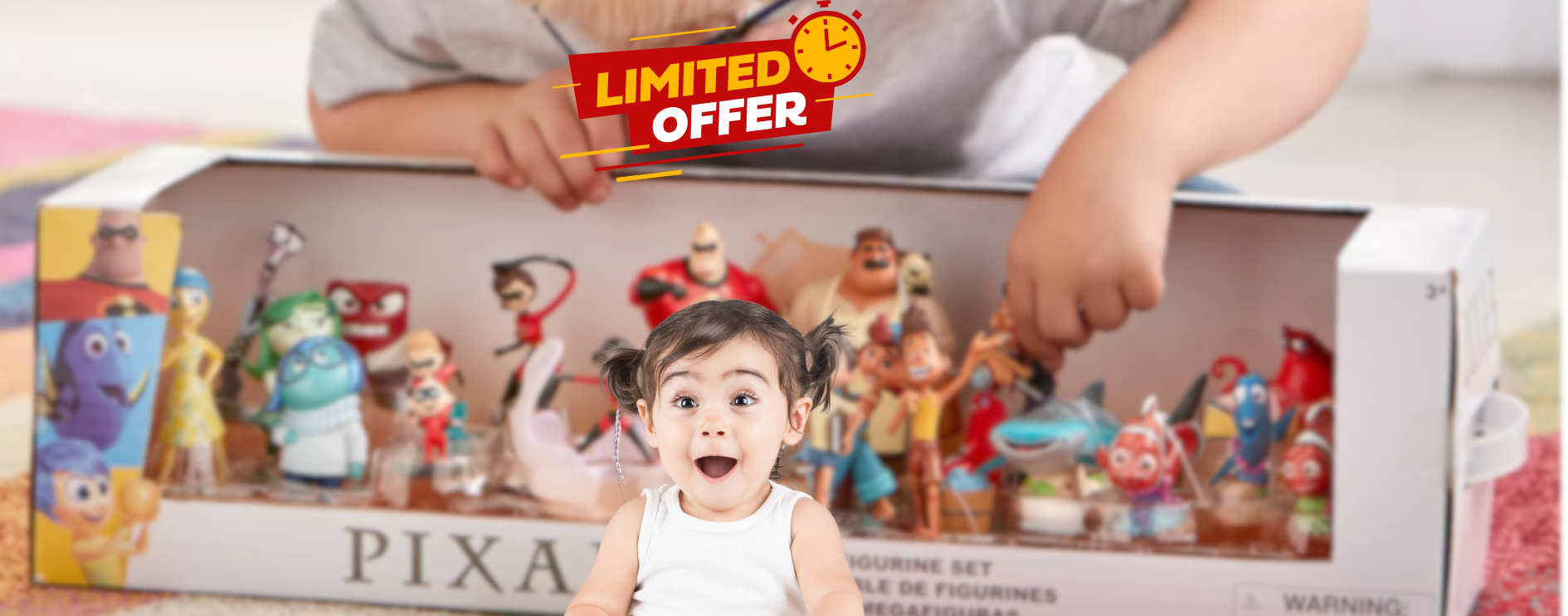 Meraviglioso set personaggi Disney Pixar in sconto del 39%! Meraviglioso set personaggi Disney Pixar in sconto del 39%!