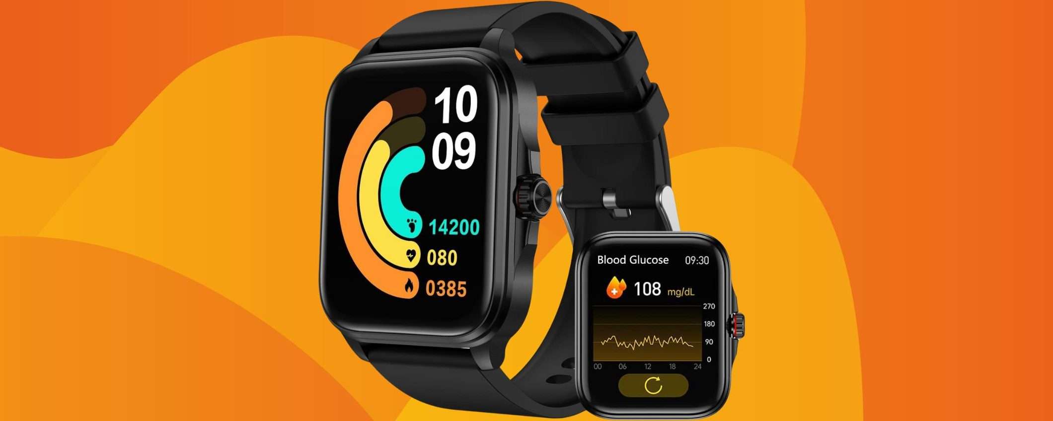Smartwatch monitor della SALUTE a 34€: glicemia, pressione e temperatura Smartwatch monitor della SALUTE a 34€: glicemia, pressione e temperatura