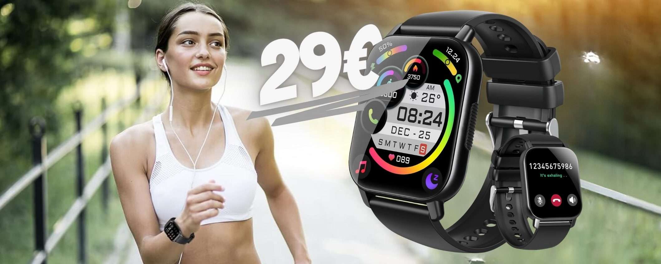 Smartwatch con microfono per rispondere alle chiamate tuo a 29€ Smartwatch con microfono per rispondere alle chiamate tuo a 29€