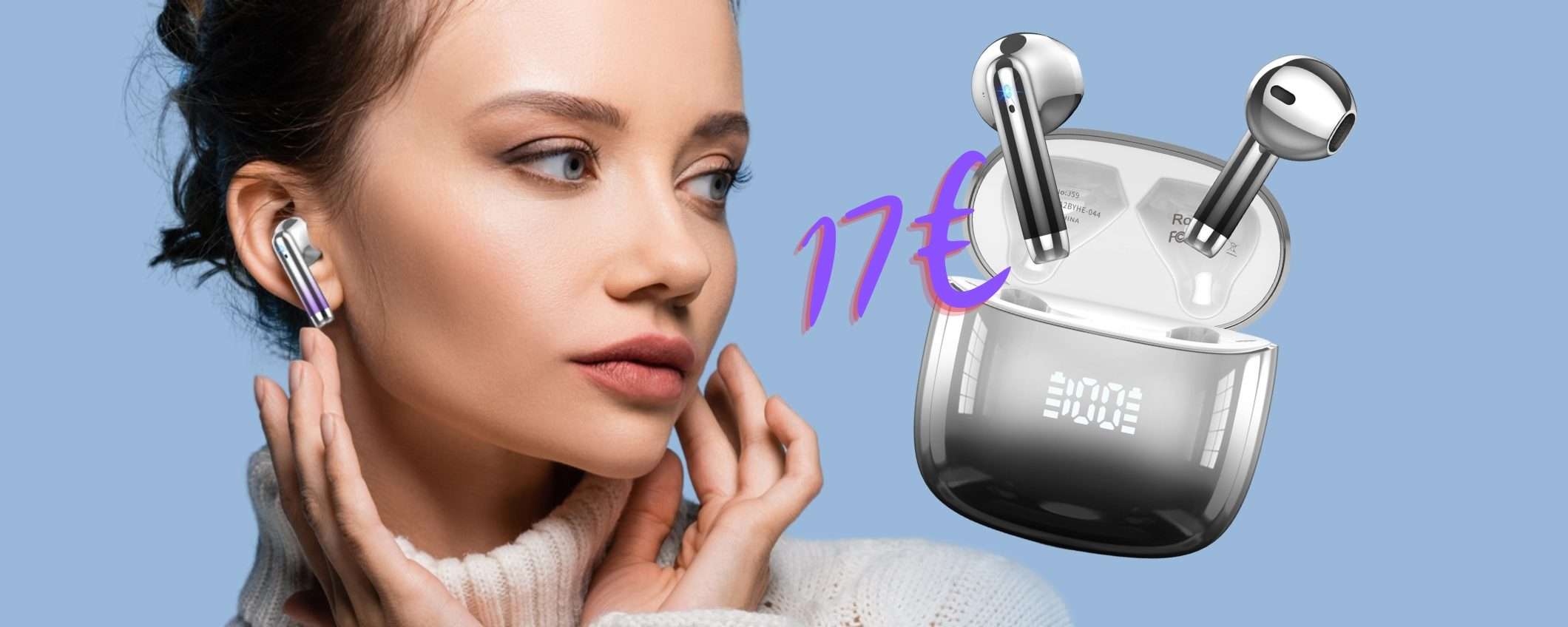 Solo 17€ e puoi avere questi auricolari wireless con 40h di autonomia Solo 17€ e puoi avere questi auricolari wireless con 40h di autonomia