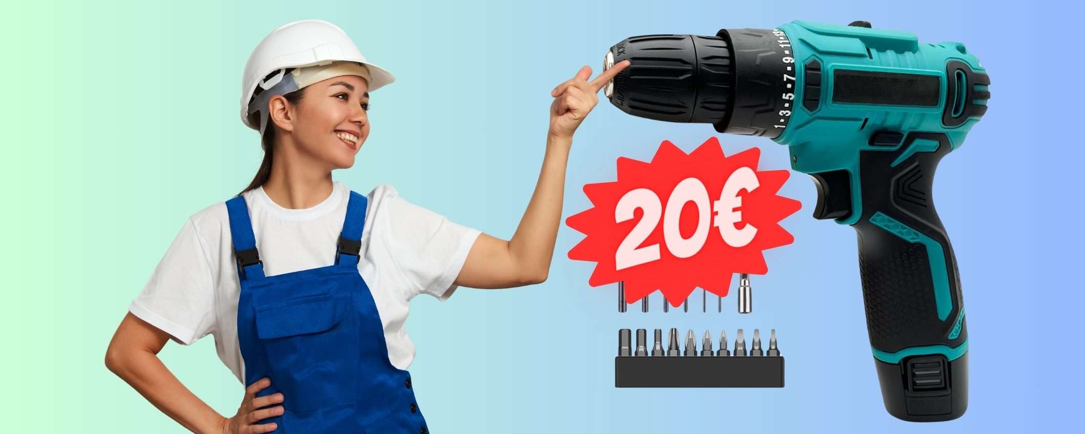 Solo 20€ e ti porti a casa questo trapano avvitatore a batteria Solo 20€ e ti porti a casa questo trapano avvitatore a batteria