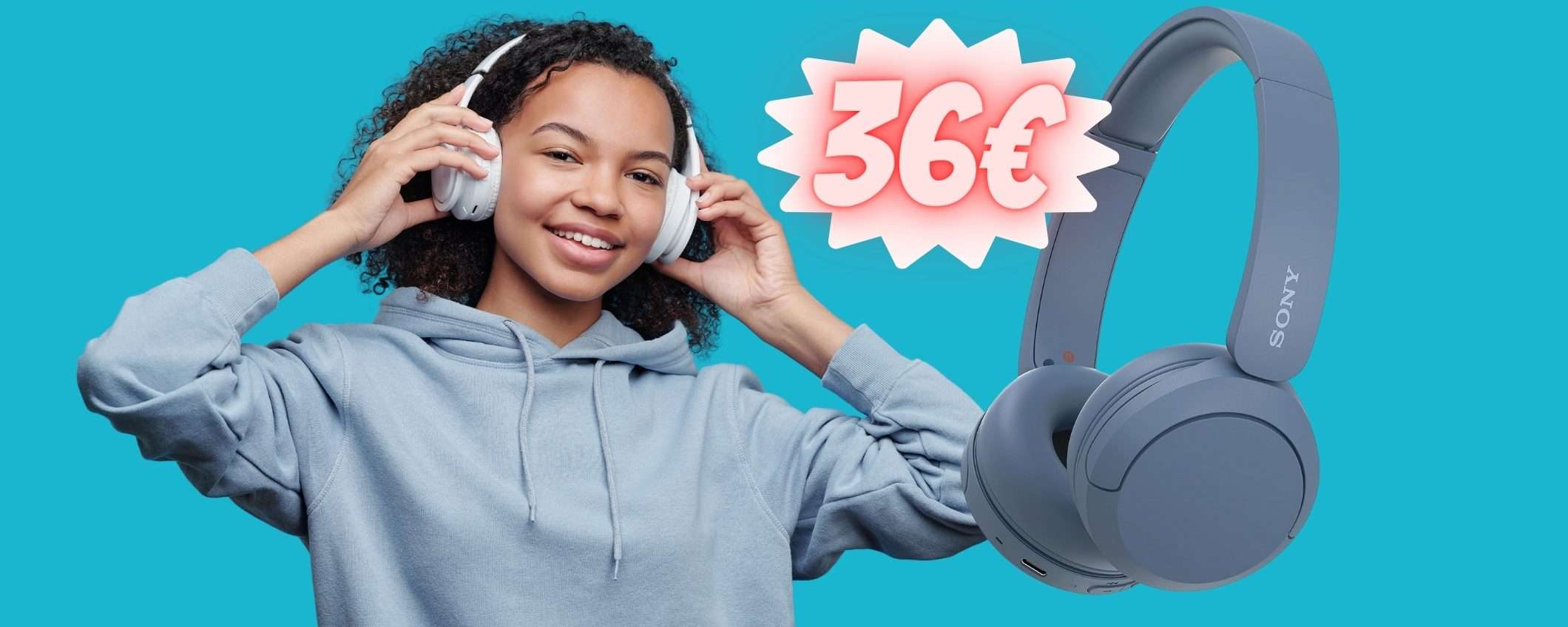 Sony WH-CH520: le cuffie wireless che durano un'eternità ora a 36€ Sony WH-CH520: le cuffie wireless che durano un'eternità ora a 36€