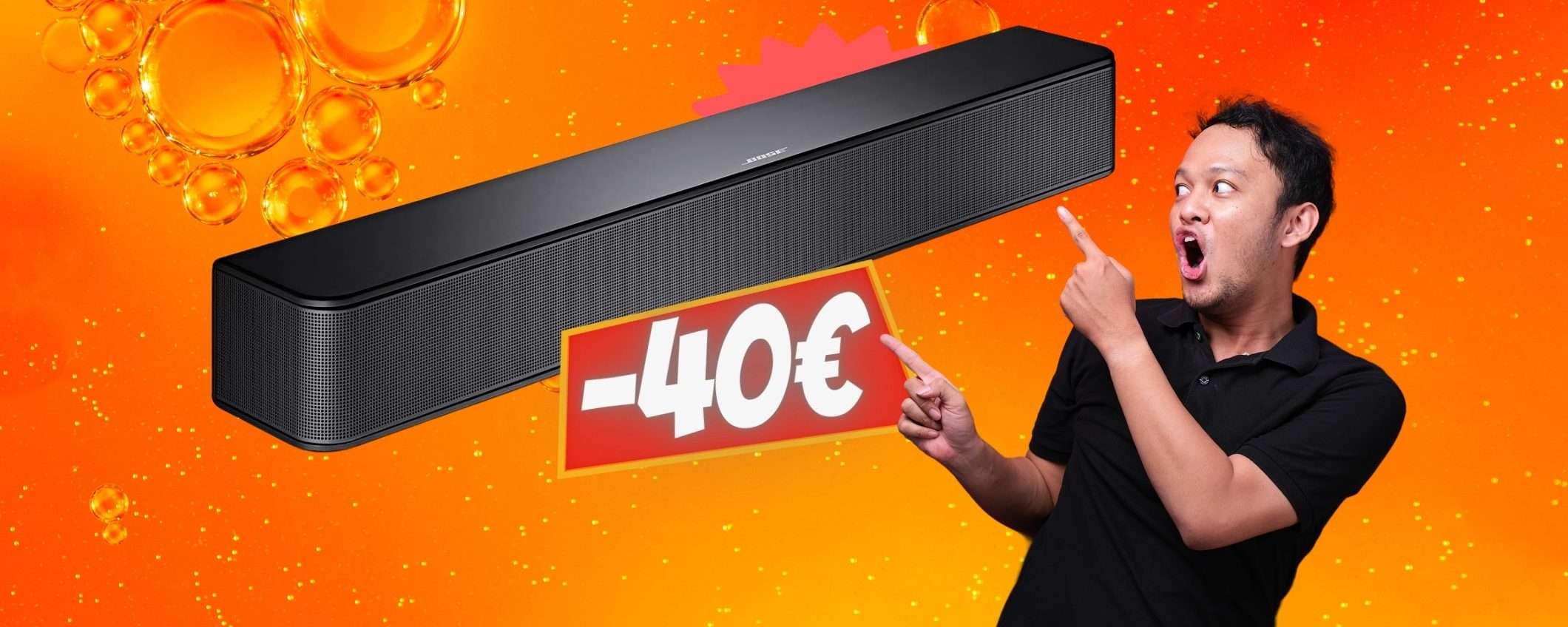 Soundbar Bluetooth by Bose: suono che SPACCA i muri e PREZZO WOW Soundbar Bluetooth by Bose: suono che SPACCA i muri e PREZZO WOW