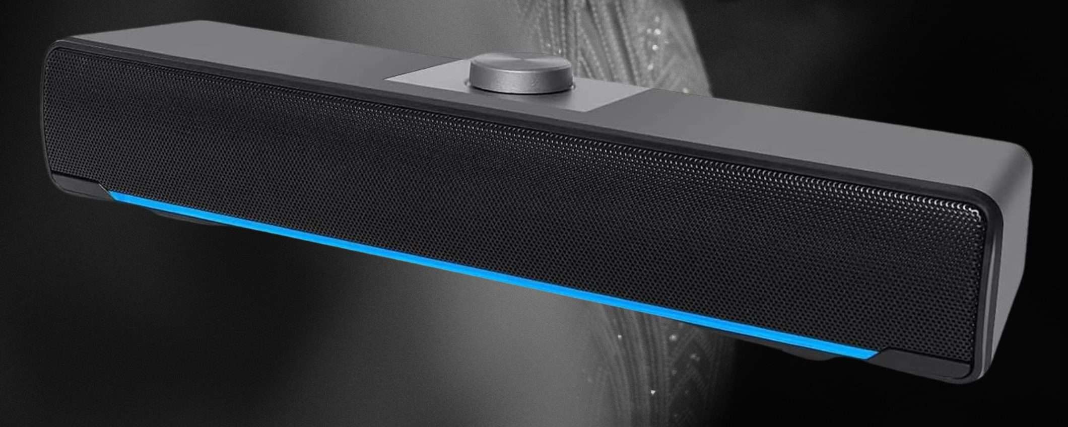 Soundbar compatta a 23€: audio al TOP, prezzo RIDICOLO su Amazon Soundbar compatta a 23€: audio al TOP, prezzo RIDICOLO su Amazon