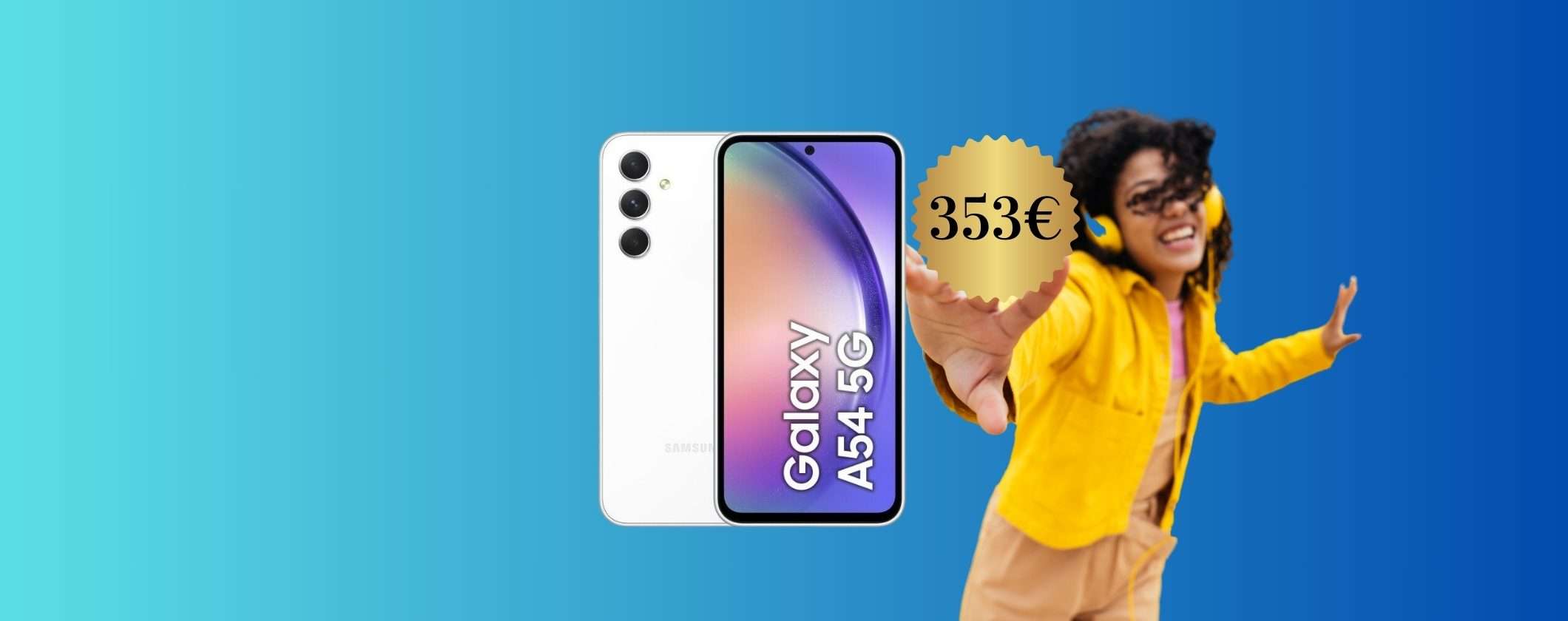 SPLENDIDO Samsung Galaxy A54 256GB a 353€ su eBay SPLENDIDO Samsung Galaxy A54 256GB a 353€ su eBay