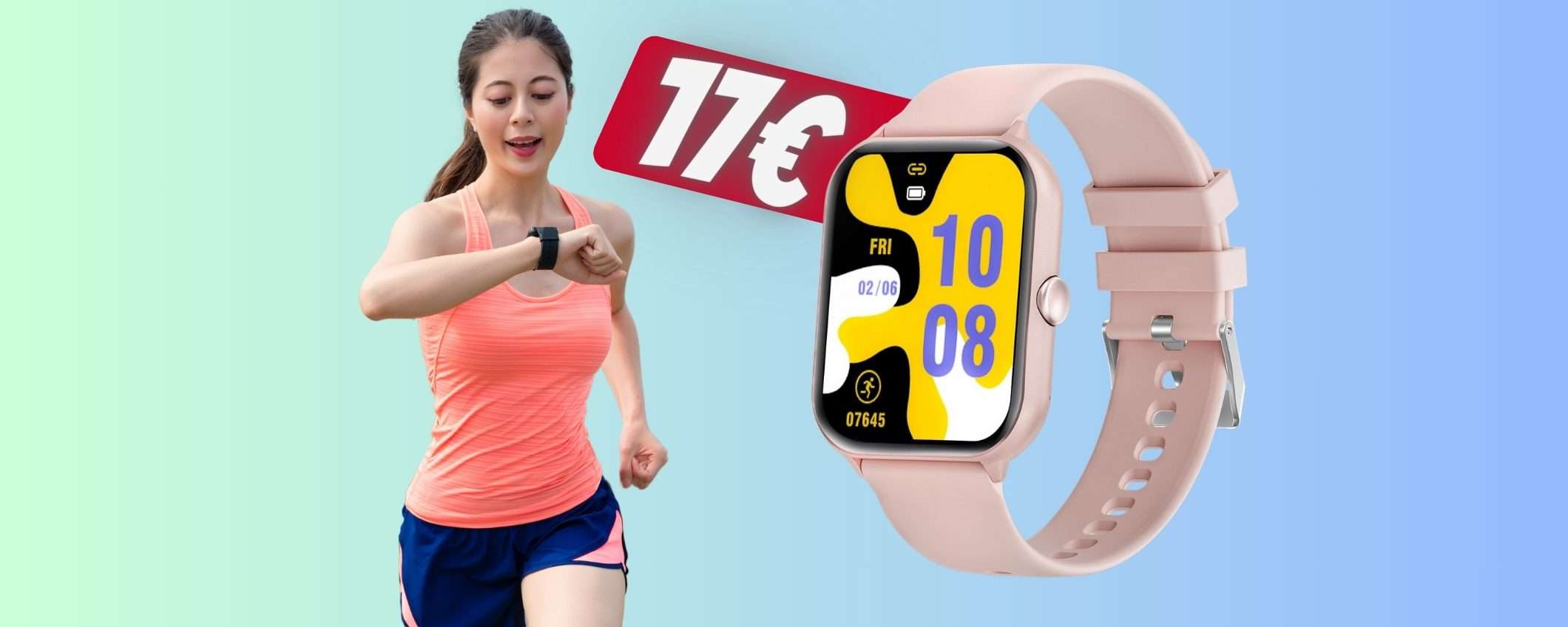 Sport e risposte alle chiamate dal polso con questo smartwatch a 17€ Sport e risposte alle chiamate dal polso con questo smartwatch a 17€