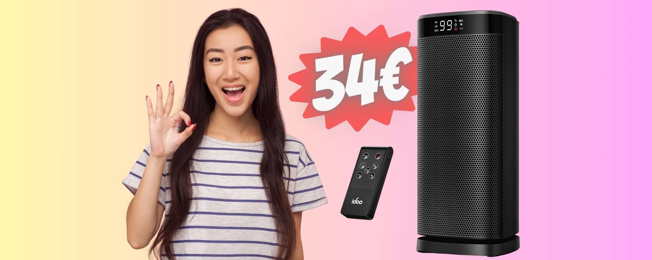 Stufetta elettrica a BASSO CONSUMO in SCONTO al 50% Stufetta elettrica a BASSO CONSUMO in SCONTO al 50%