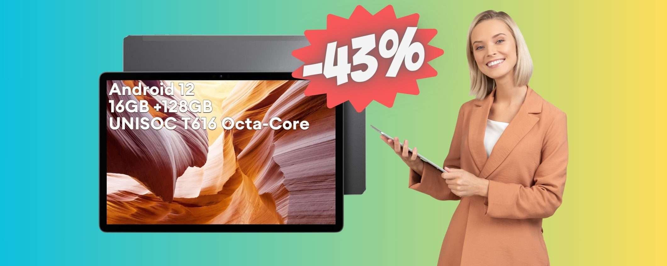 SUPER PREZZO su Amazon per questo Tablet Android da 10,1 SUPER PREZZO su Amazon per questo Tablet Android da 10,1