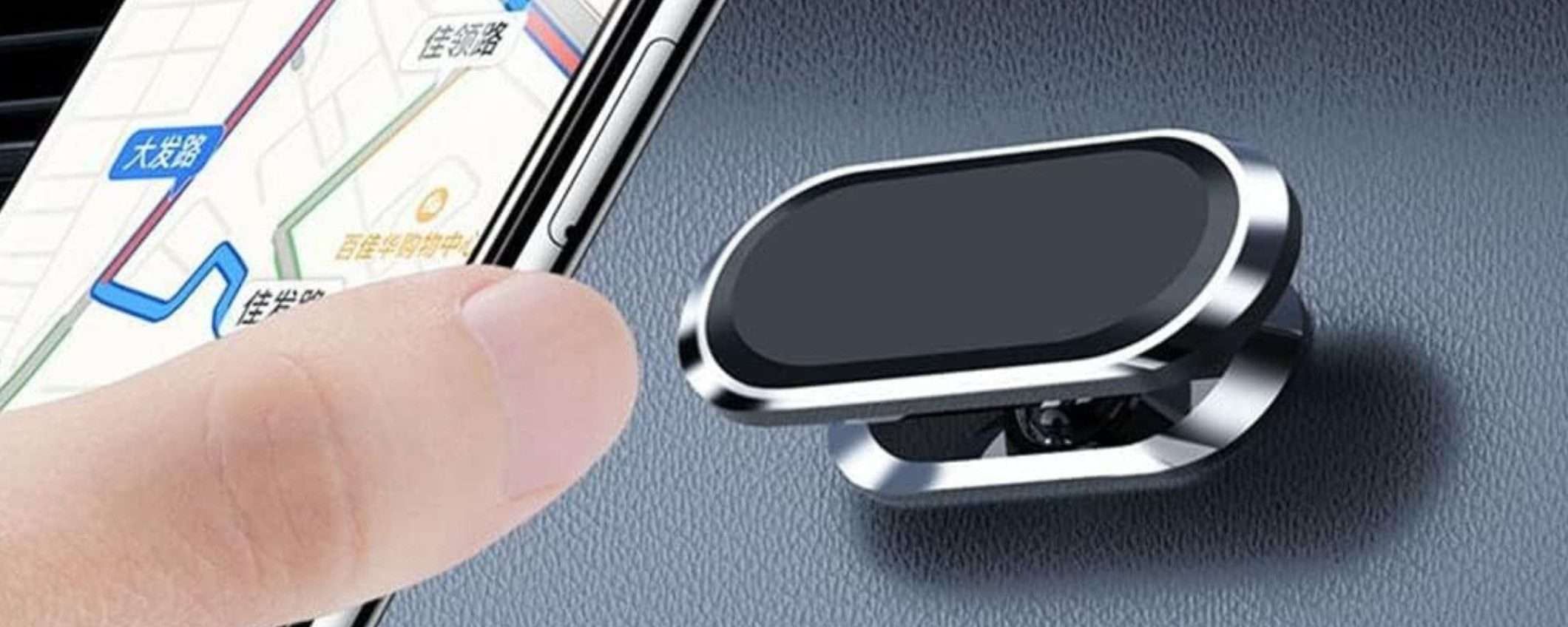Il supporto auto per smartphone c'è ma NON SI VEDE: genialata a 5€ Il supporto auto per smartphone c'è ma NON SI VEDE: genialata a 5€