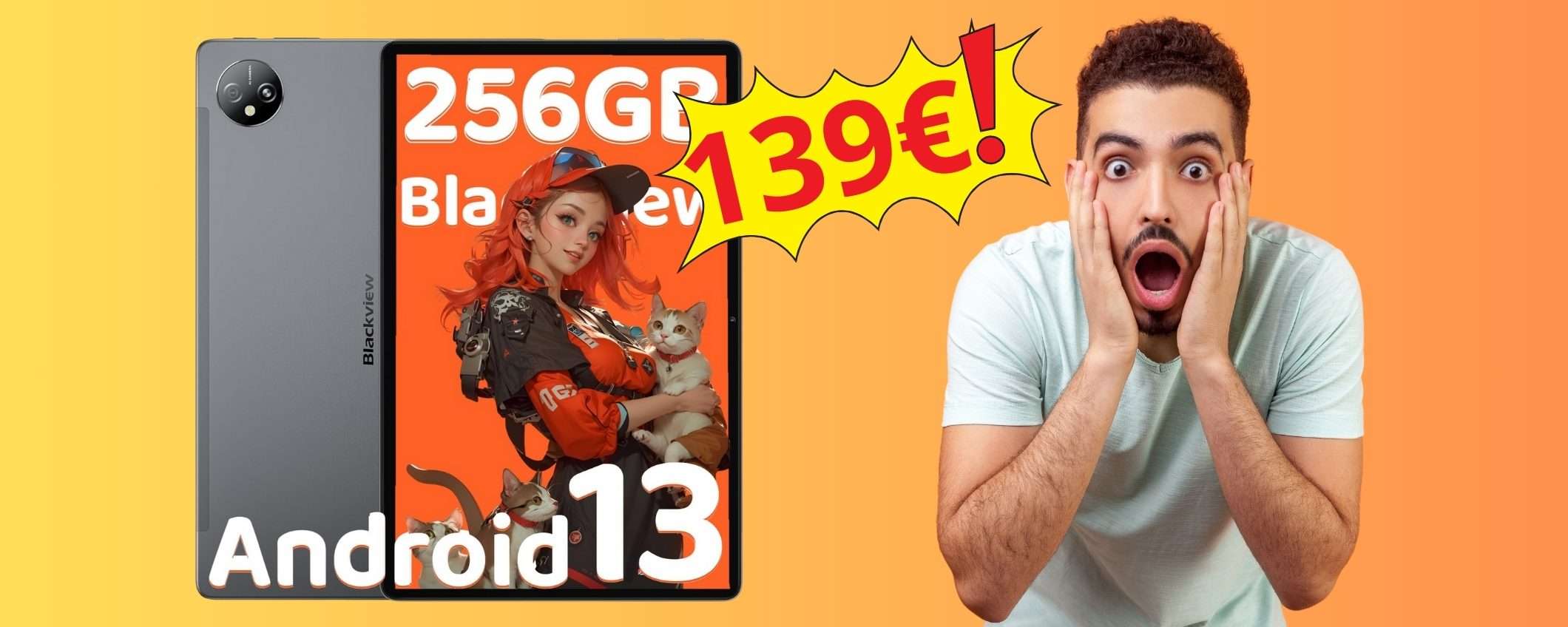 Tablet con Android 13 (e set regalo) in offerta ad un PREZZACCIO su Amazon Tablet con Android 13 (e set regalo) in offerta ad un PREZZACCIO su Amazon