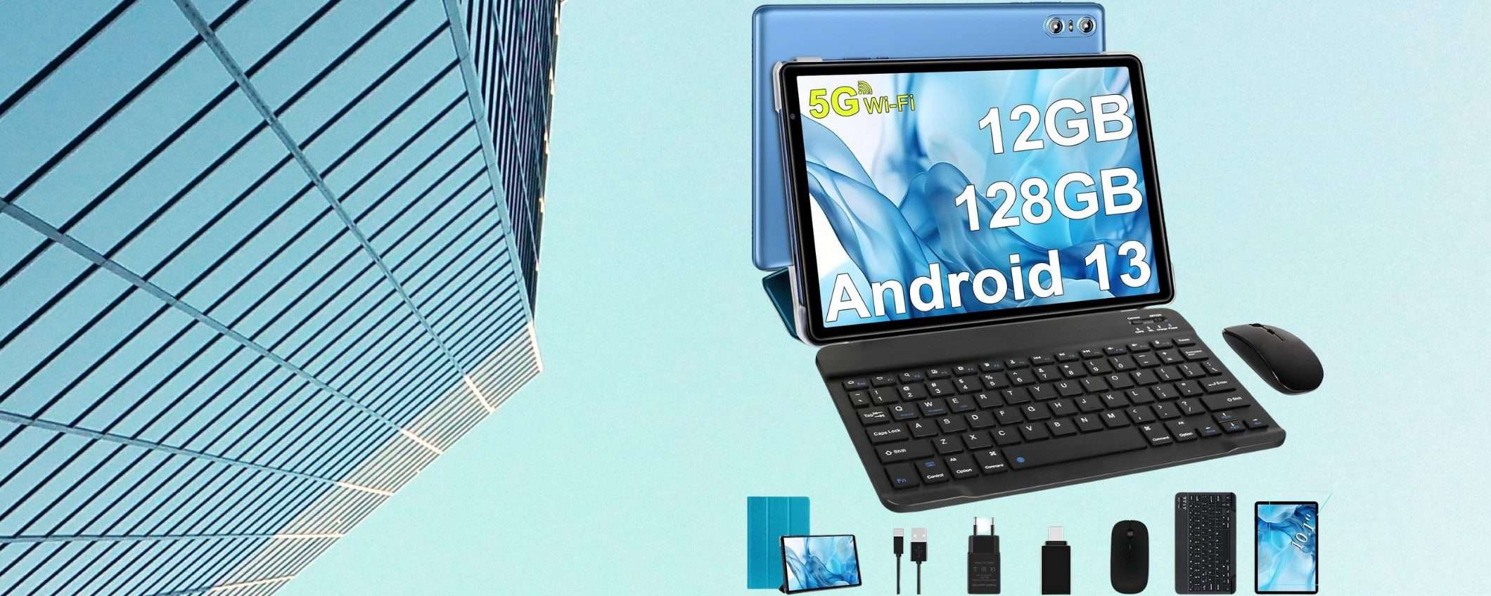 Solo 89€ per questo tablet accessoriato: vero e proprio COMPUTER portatile