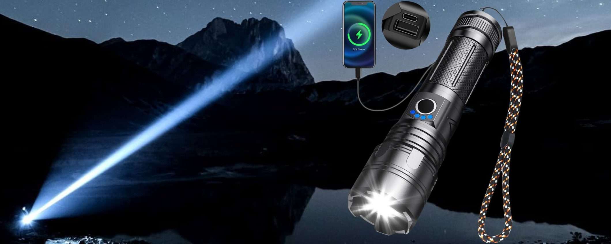 Questa torcia da 10000 lumen ACCENDE la notte e costa NIENTE (12€) Questa torcia da 10000 lumen ACCENDE la notte e costa NIENTE (12€)