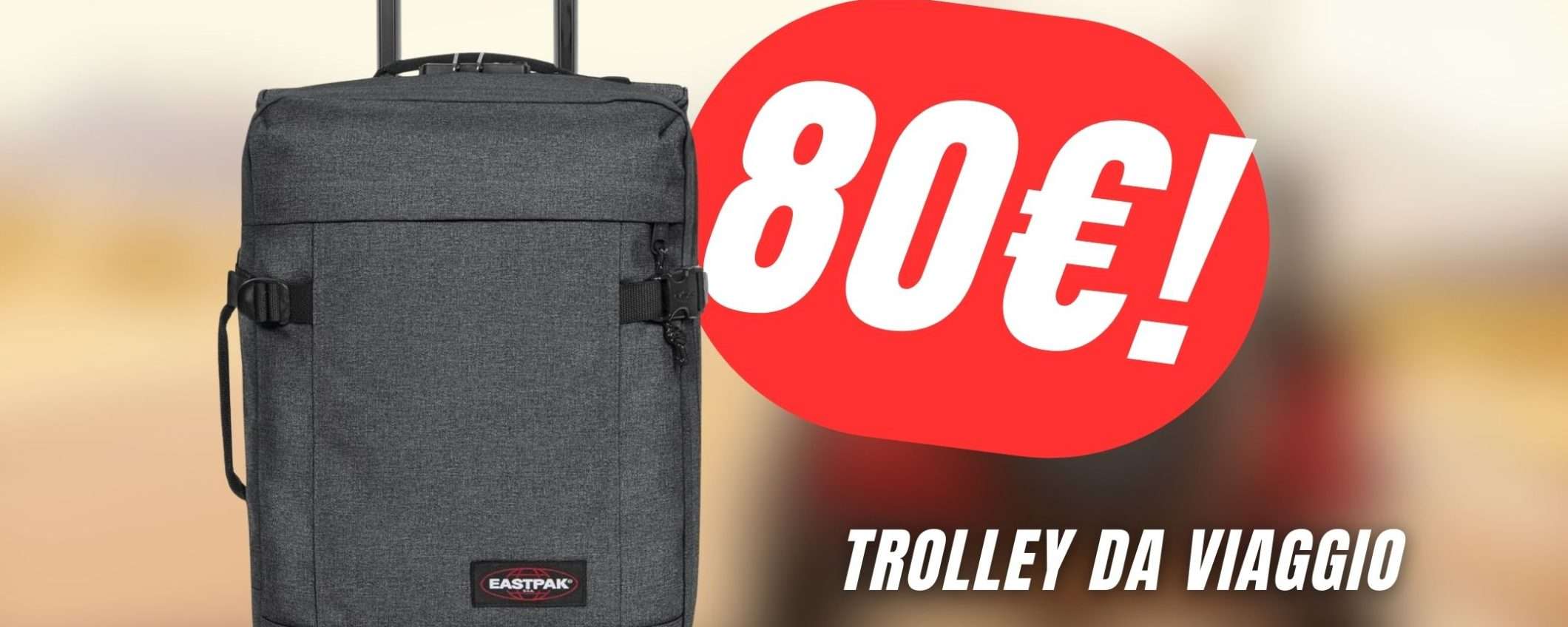 Viaggia in comodità con la Valigia Eastpak SCONTATA del 38%! Viaggia in comodità con la Valigia Eastpak SCONTATA del 38%!