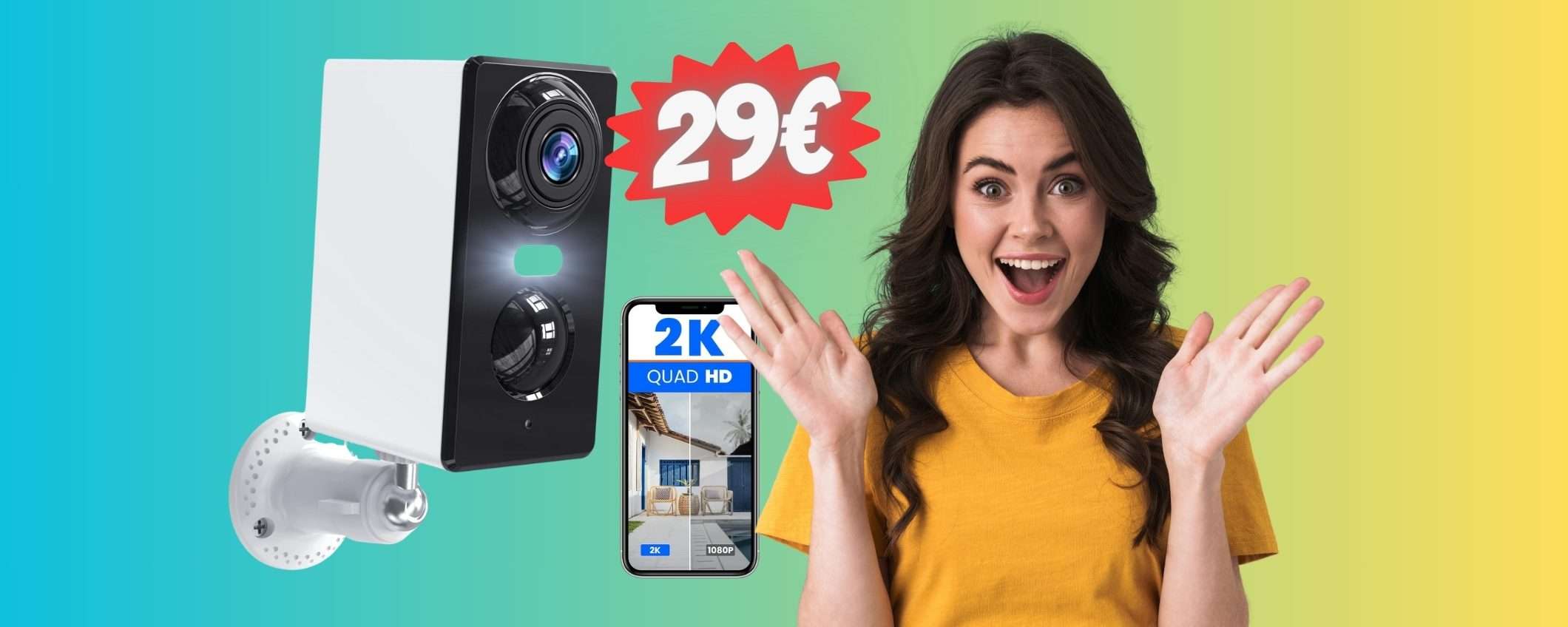 Videocamera di sorveglianza a un PREZZO RIDICOLO, solo 29€ Videocamera di sorveglianza a un PREZZO RIDICOLO, solo 29€