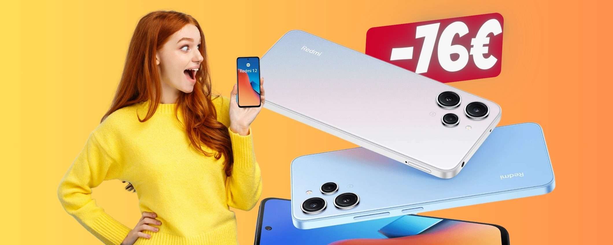Xiaomi Redmi 12 da 256GB in SCONTO di 76€ solo su Amazon Xiaomi Redmi 12 da 256GB in SCONTO di 76€ solo su Amazon