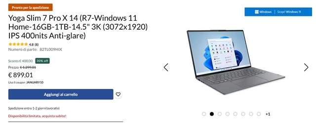 yoga slim 7 pro x 14 899 euro lenovo