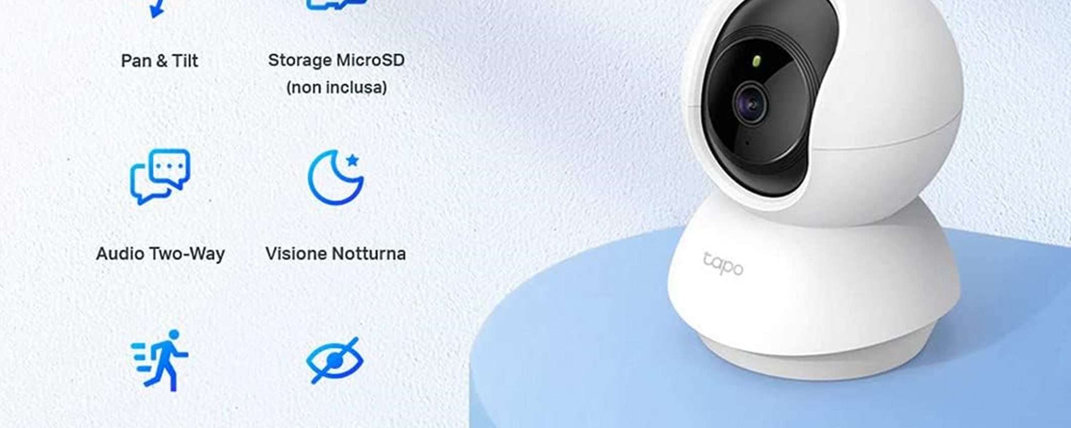 Videocamera di sorveglianza TP-Link in grande sconto su Amazon: solo 28€