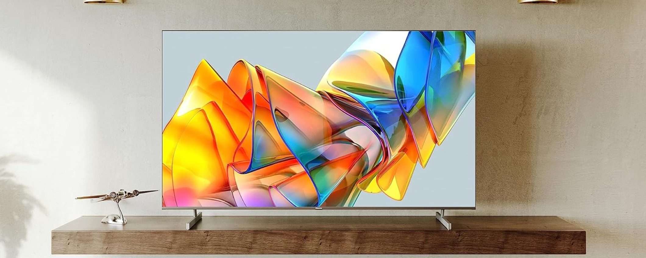 Smart TV Hisense ULED Mini-LED 4K da 55 scontata di ben 170€ su Amazon
