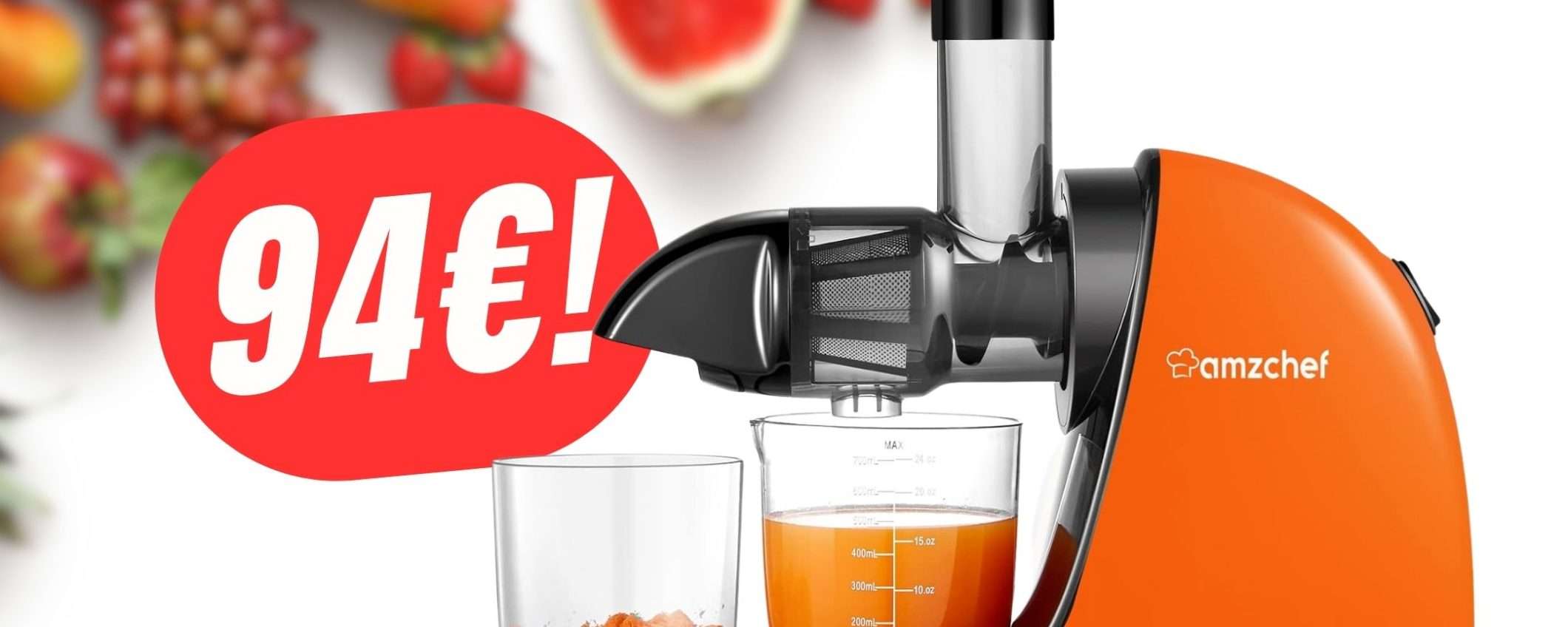 Con questo Estrattore potrai inserire Frutta e Verdura Intere! Con questo Estrattore potrai inserire Frutta e Verdura Intere!
