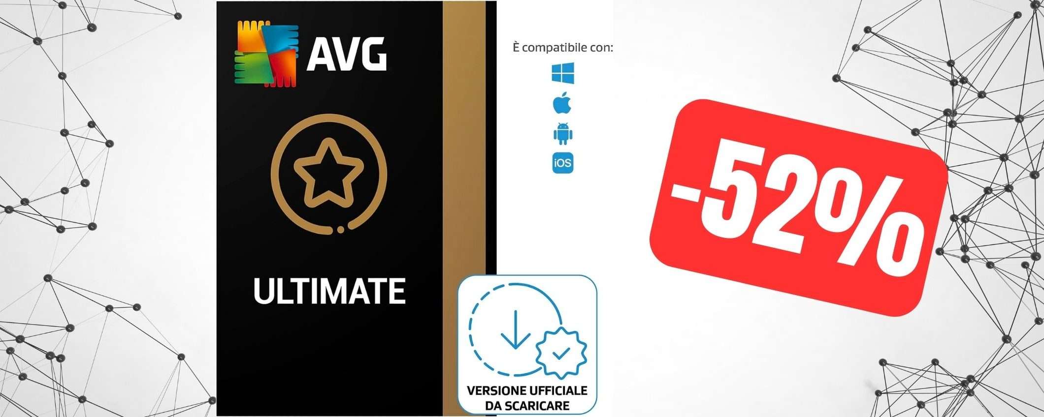 AVG Ultimate 2024: la sicurezza TOTALE è in SUPER SCONTO (-52%) AVG Ultimate 2024: la sicurezza TOTALE è in SUPER SCONTO (-52%)