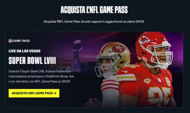 Acquisto NFL Game Pass