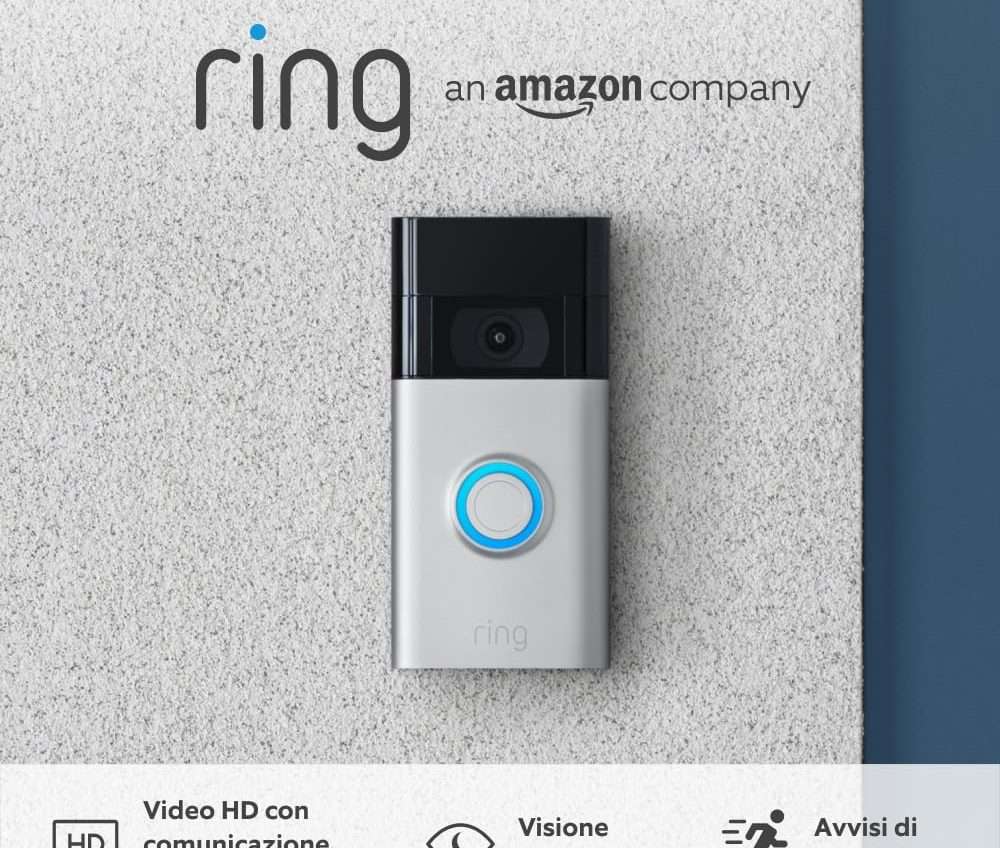 Cifotono smart Amazon Ring in offerta: il prezzo diminuisce del 30%