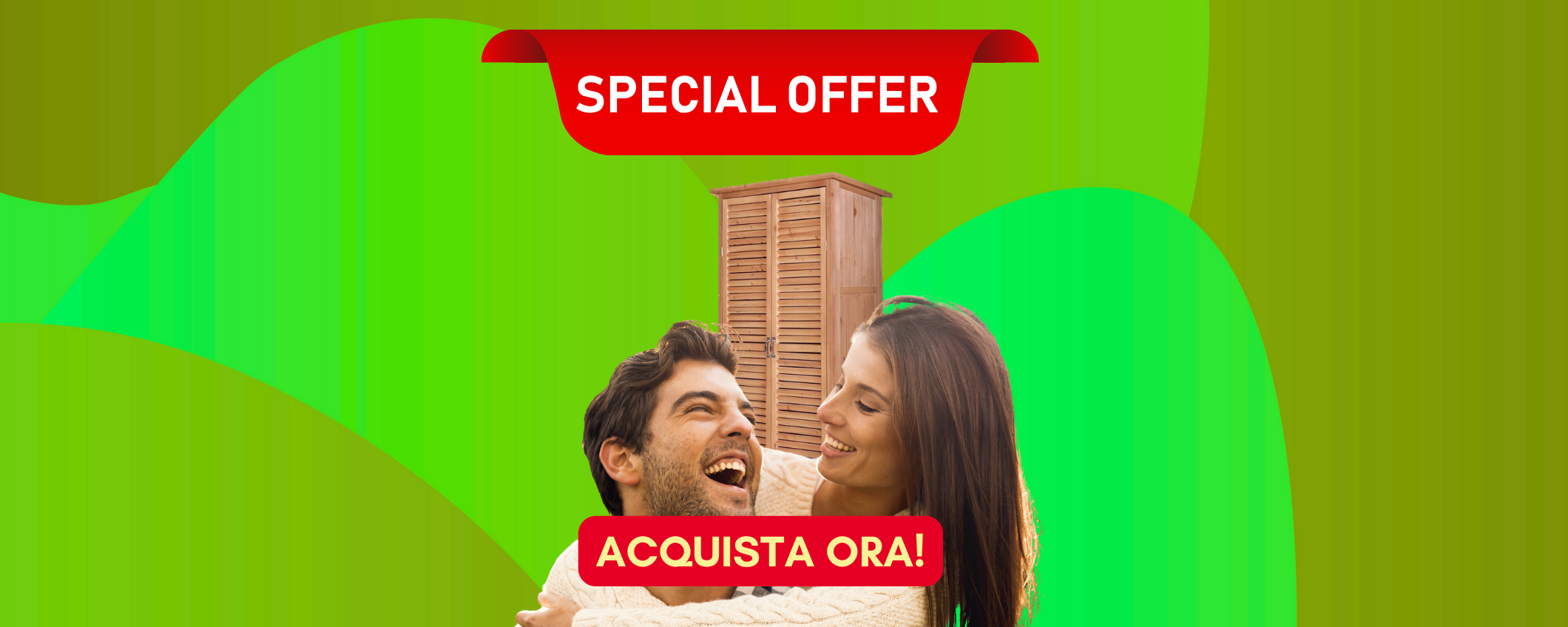 Elegante armadio da giardino in legno, in sconto di 10€! Elegante armadio da giardino in legno, in sconto di 10€!