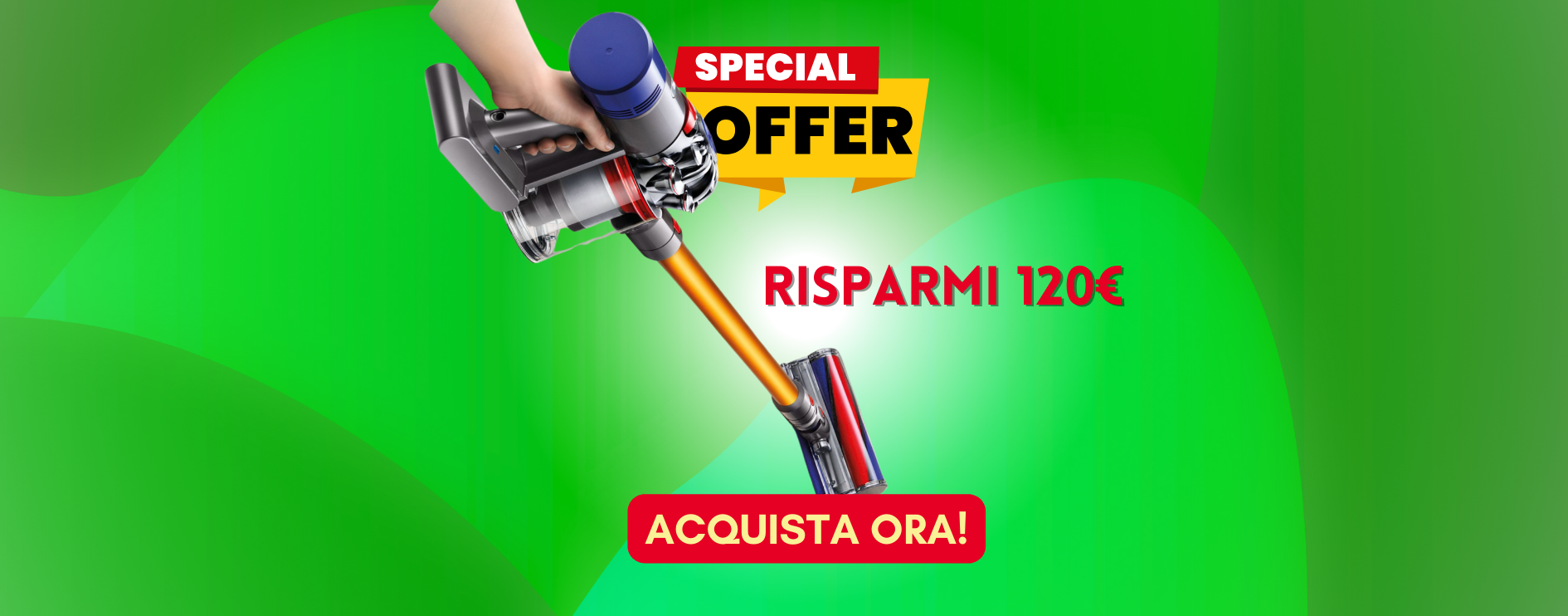 Aspirapolvere Dyson V8 Absolute in sconto di 120€! Aspirapolvere Dyson V8 Absolute in sconto di 120€!