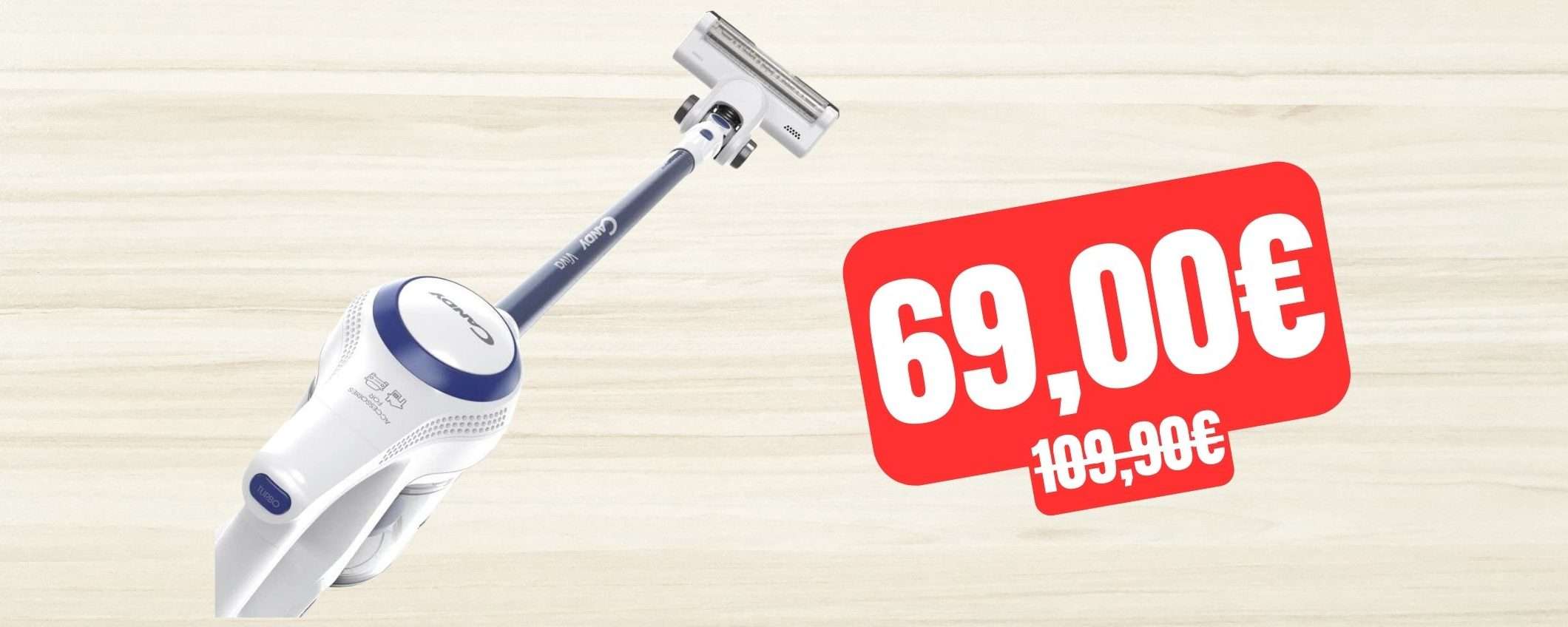 Aspirapolvere senza fili Candy a soli 69€: la SUPER OFFERTA di Amazon Aspirapolvere senza fili Candy a soli 69€: la SUPER OFFERTA di Amazon