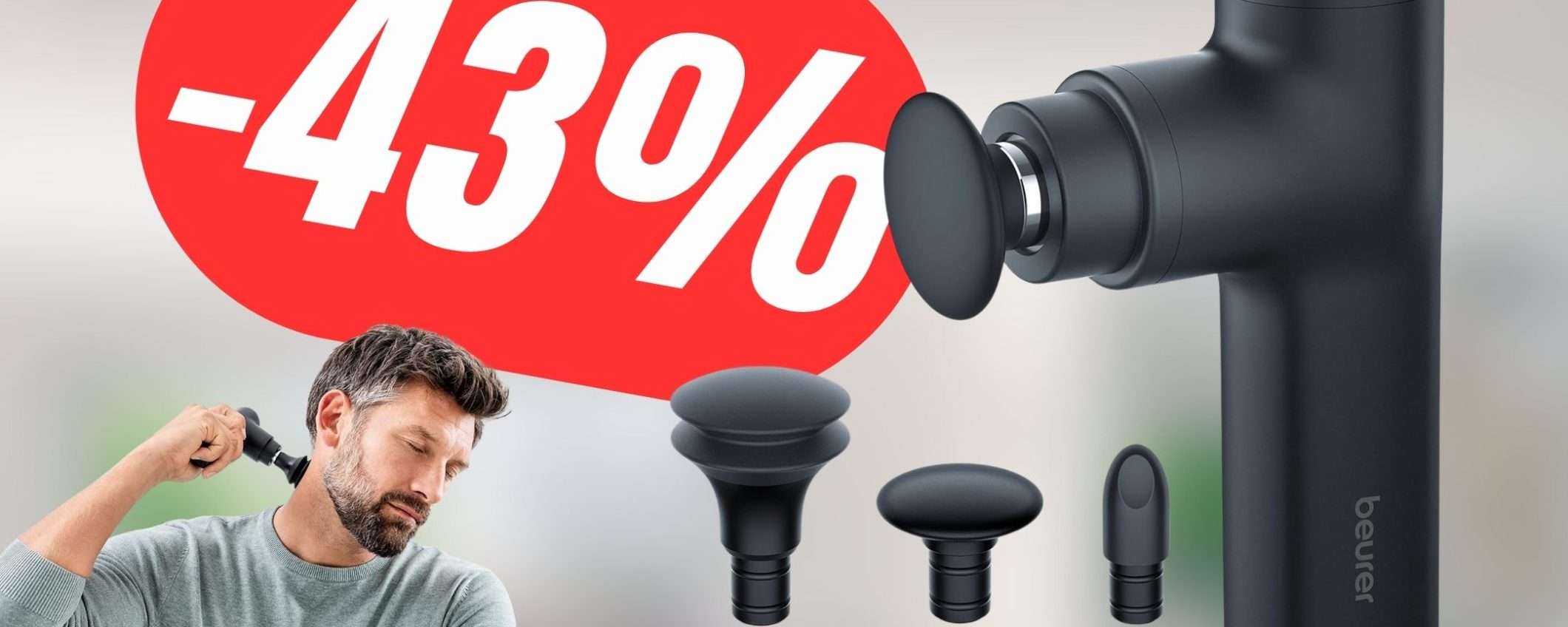 Addio ai Dolori Muscolari con la Pistola Massaggiante Beurer (SCONTATA del 43%!) Addio ai Dolori Muscolari con la Pistola Massaggiante Beurer (SCONTATA del 43%!)