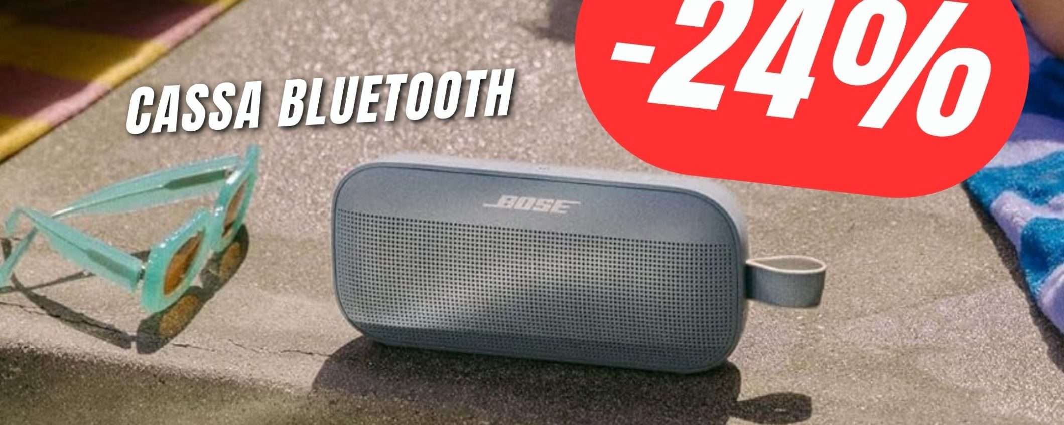 Fai festa ovunque con la Cassa Bluetooth di BOSE! Fai festa ovunque con la Cassa Bluetooth di BOSE!