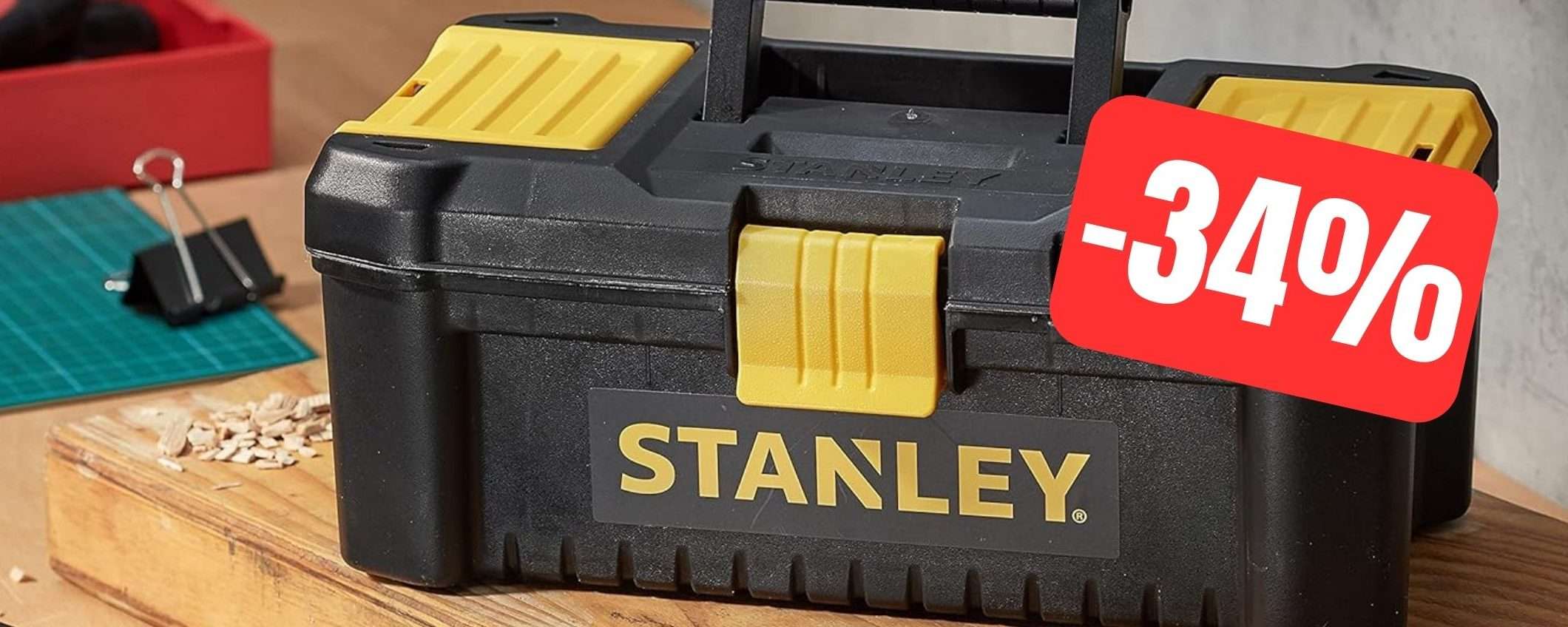 Solo 5,65€ su Amazon per questa cassetta porta utensili Stanley