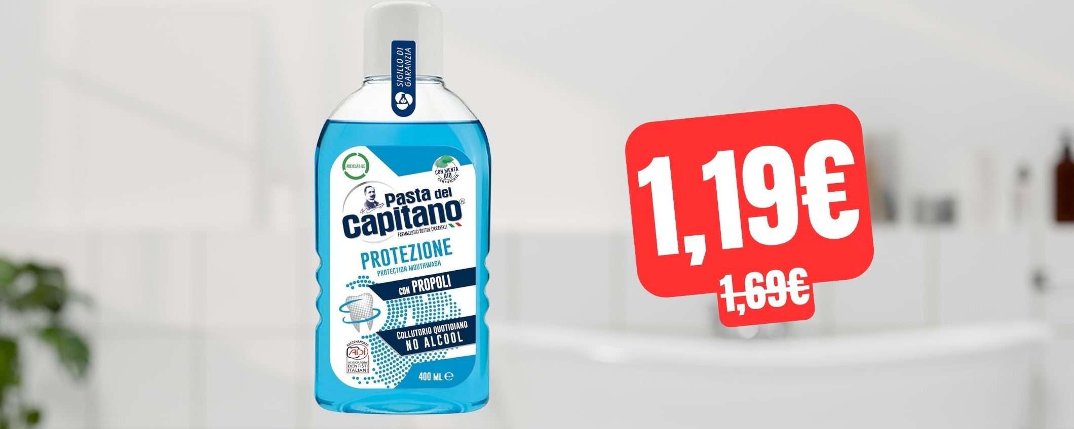 Collutorio Pasta del Capitano: su Amazon è a PREZZO SCORTA (-30%) Collutorio Pasta del Capitano: su Amazon è a PREZZO SCORTA (-30%)