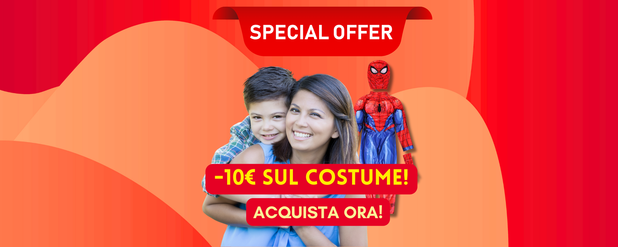 Il costume ufficiale di Spider-Man in sconto di 10€ Il costume ufficiale di Spider-Man in sconto di 10€